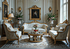 European Design Royal Grandeur wooden Carved Sofa Set