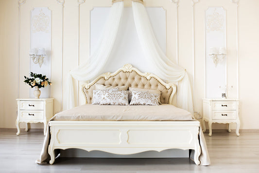 A luxury bed set