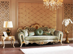 Luxury European Style Living Room Carving Sofa Set