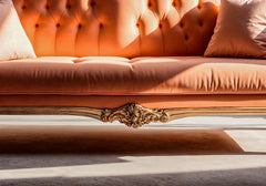 Regal Elegance Heavy Solid Teak Wood 3 Seater Sofa