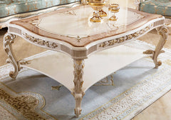 deep carving center table