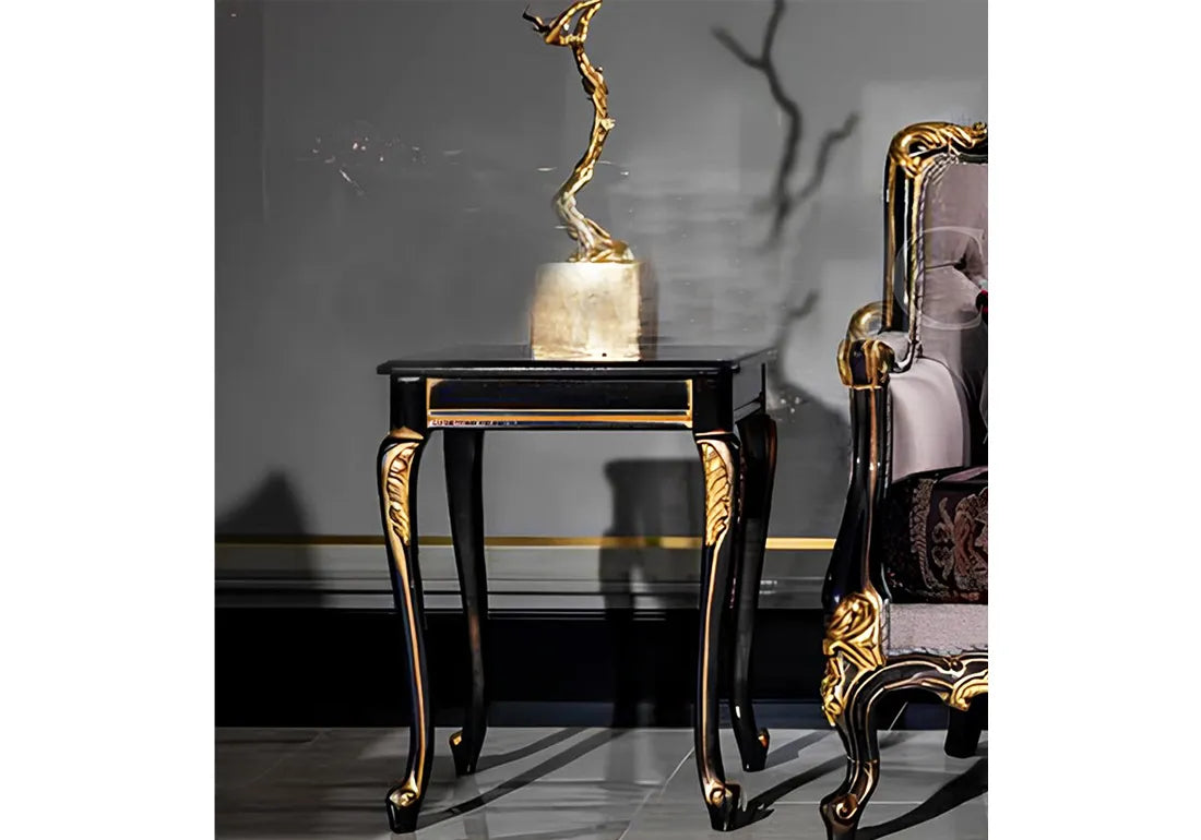 royal look black corner table