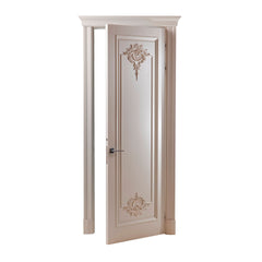 Refined Solid Wood Hand Carved Door