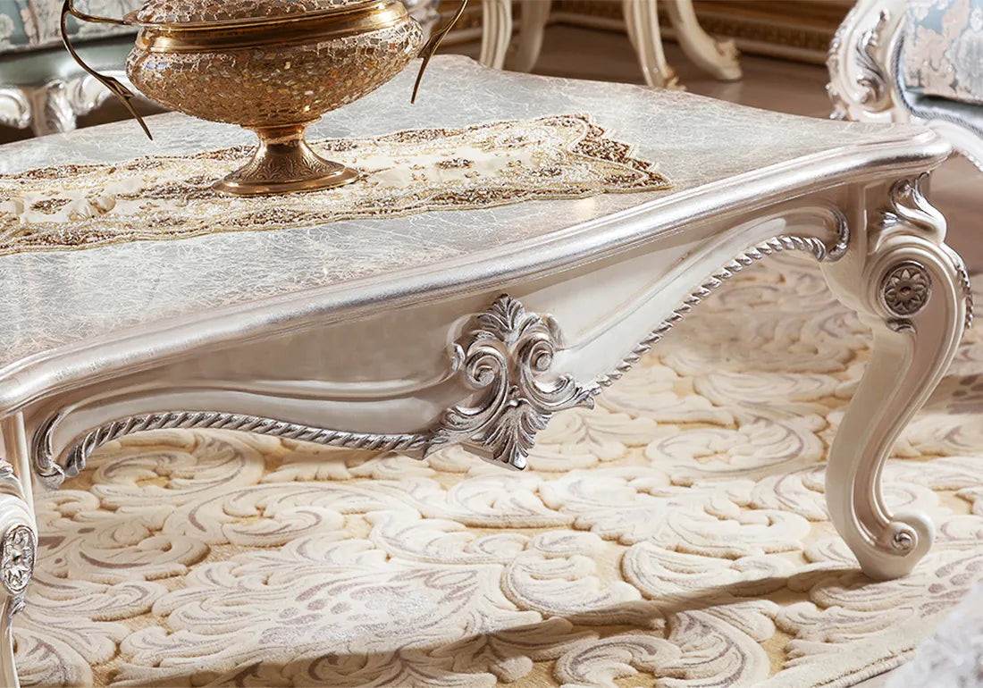 close view of center table