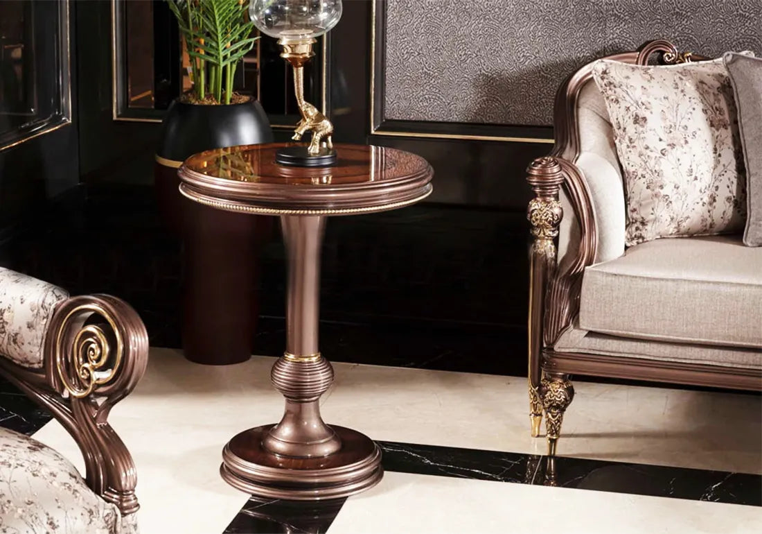 beautiful brown color corner table