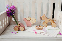 Wooden Pull Toy Horse for Kids