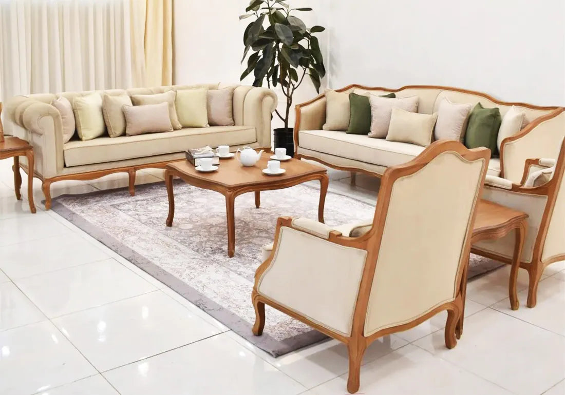 Premium wood sofa set