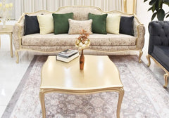 3 seater sofa and center table