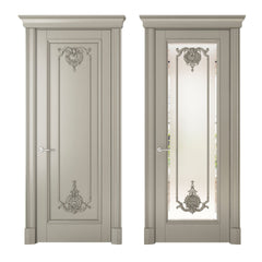 Regal European Style Teak Wooden Door