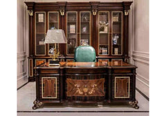 Exquisite Beautifully Hand Carved Wooden Office Desk