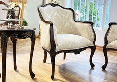 Black Color Sofa Arm chair and Corner Table