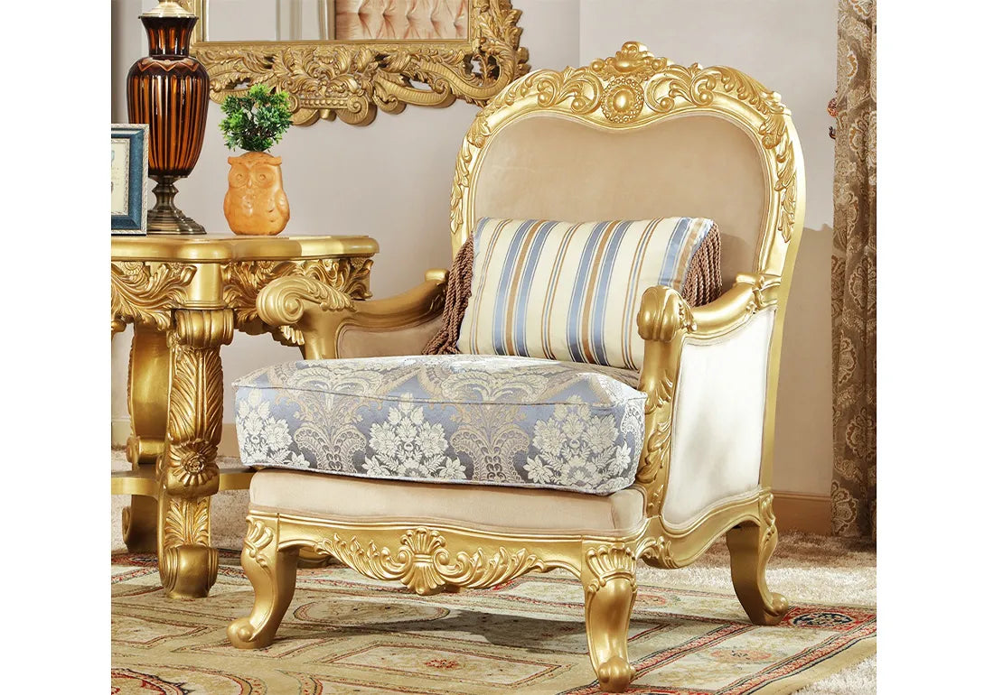 Gold Plated Handmade Royal Sofa Chair