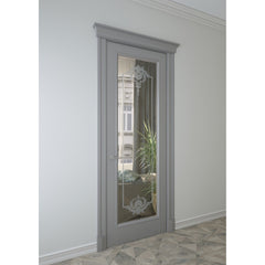 Refined Solid Wood Hand Carved Door