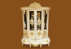 Golden color luxury vitrine