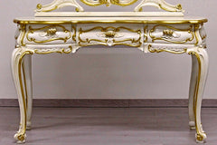 Luxury Exquisite Shiny Carving Dressing Table