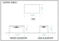 Royal Look Premium Wooden Black Sofa Set