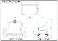 Royal Antique Living Room European Style Sofa Set