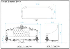 Luxury European Style Carving Sofa Set