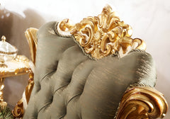 golden color wooden carving