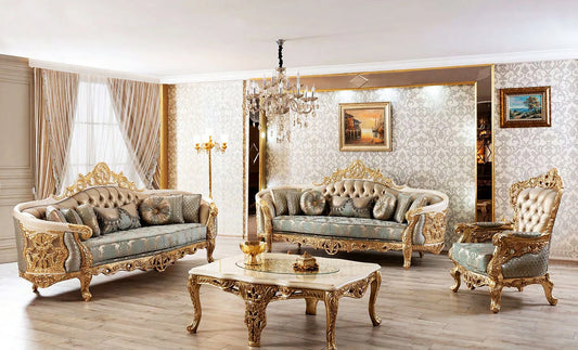 dark turquoise color sofa set