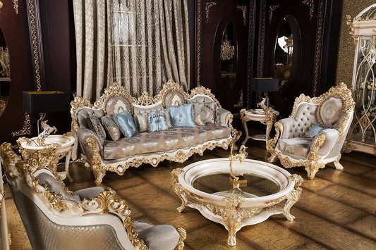 Turquoise color sofa set