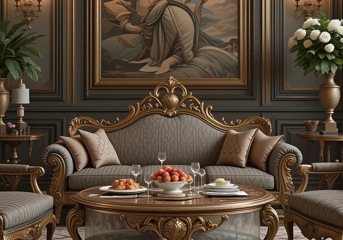 Antique Design Majestic Heirloom Wooden High-Carved Sofa Set