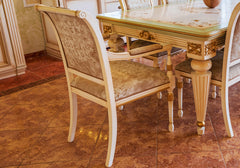 European Design Premium Solid Teak Wood Dining Table Set