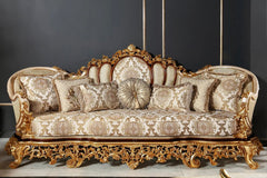 Cream color 3 seater sofa