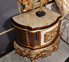 a good support of side table with bed set