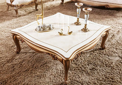 wooden carving center table