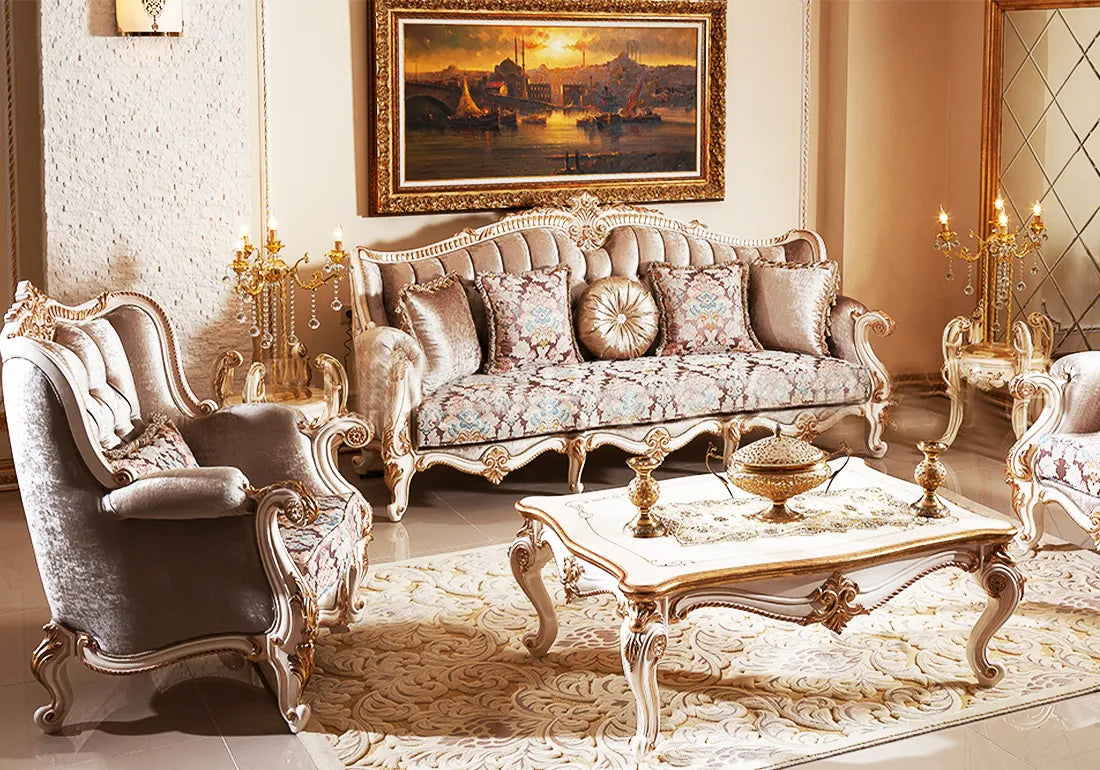 Golden and royal Sofa set