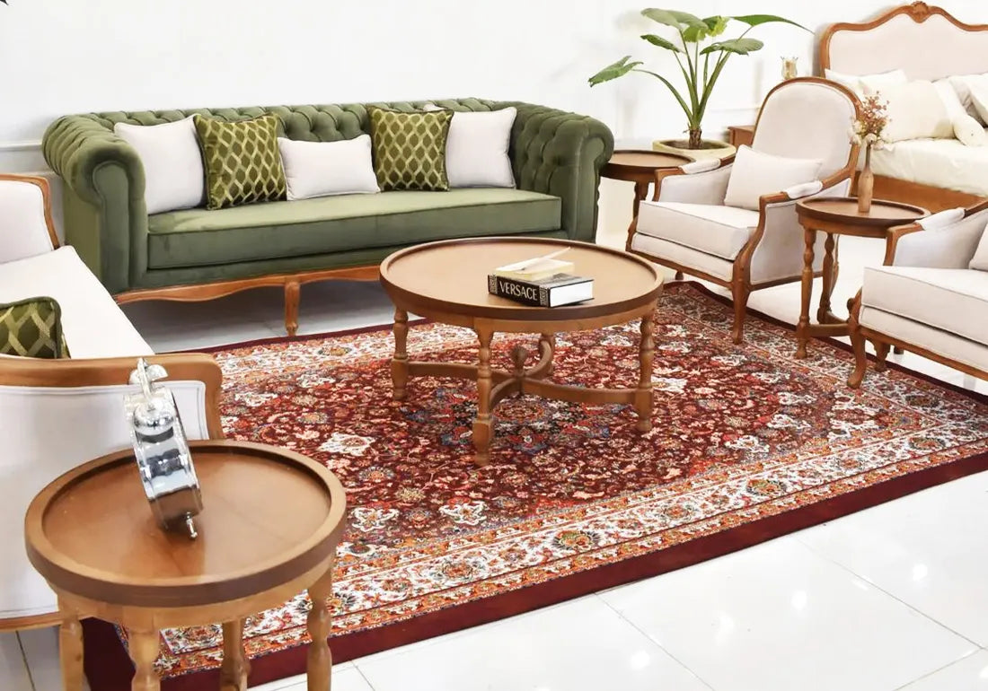 Brown color classic sofa set