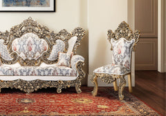 Luxury Elegance Heavy Wooden Handcrafted Carving Sofa Set