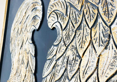 Rustic Hand-Carved Wooden Decorative Wall Hanging Art