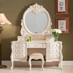 Luxury Modern European Style Carving Dressing Table