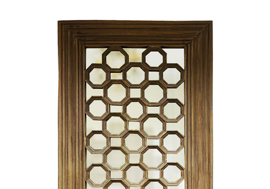 Heritage Bloom Hand Carved Mirror Frame