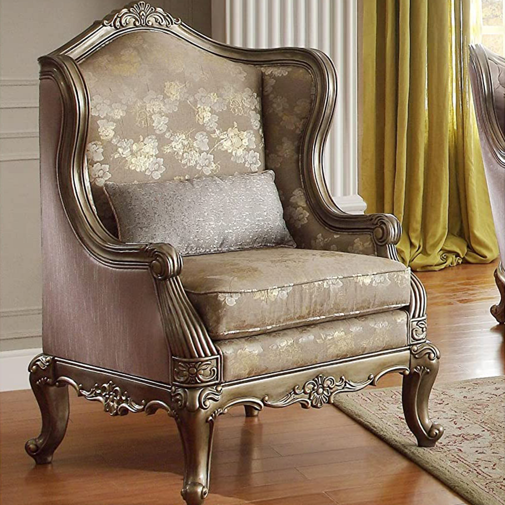 classical silver color sofa chair
