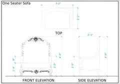 Luxury Look Classical Handmade Omaha Sofa Set