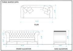 Classical Handcrafted Wooden Sofa Set and Chair