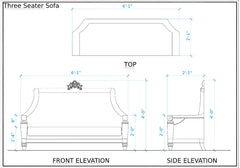 Luxury Look Classical Handmade Omaha Sofa Set