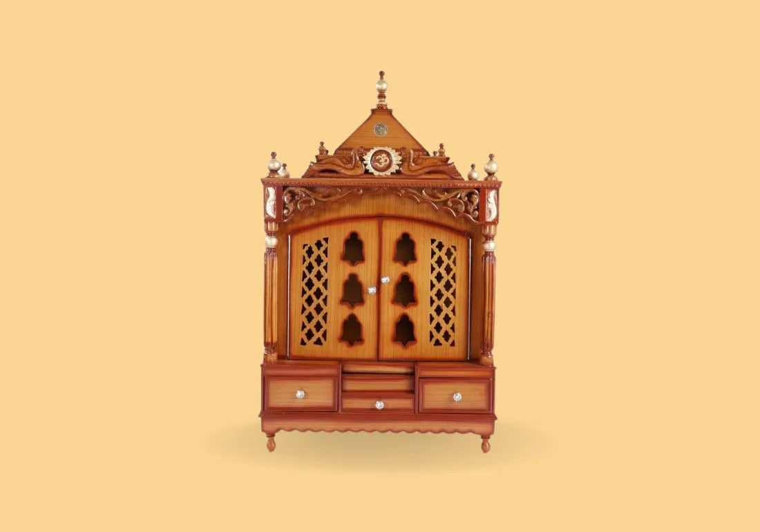 Beautiful Hand Carved Teak Wooden Temple