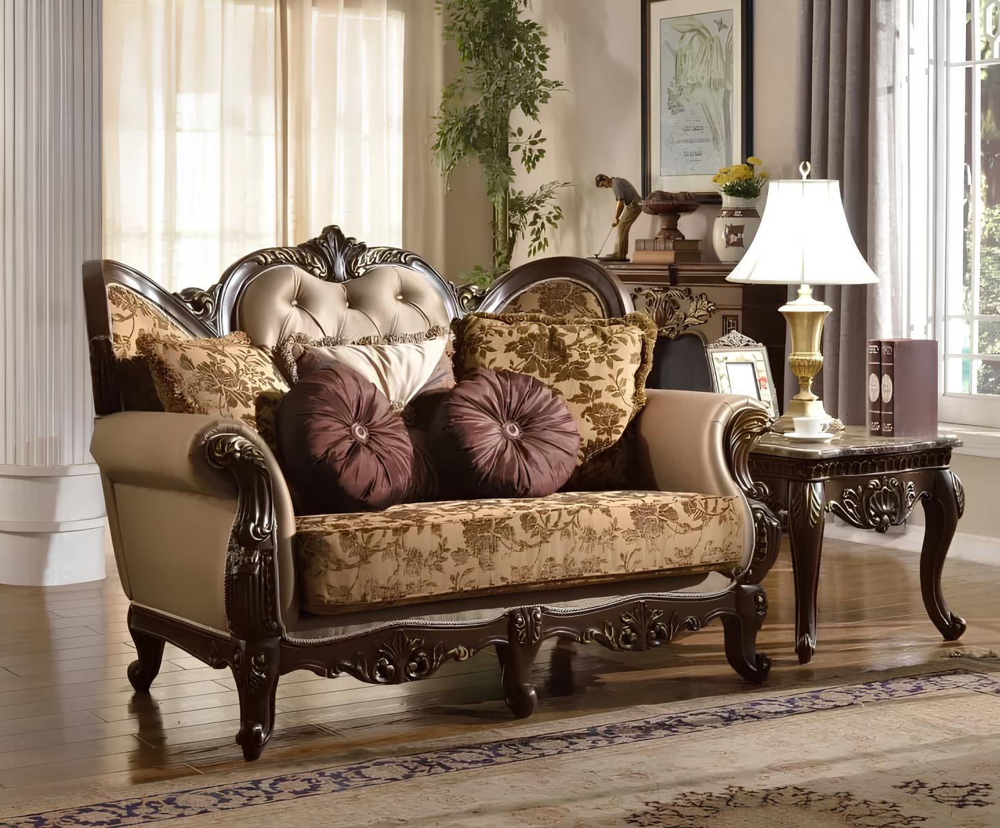 2 seater sofa with corner table