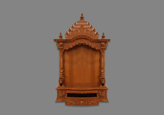 Naturally Hand Carved Wooden Temple For Home