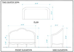 Classical Handcrafted Wooden Sofa Set and Chair